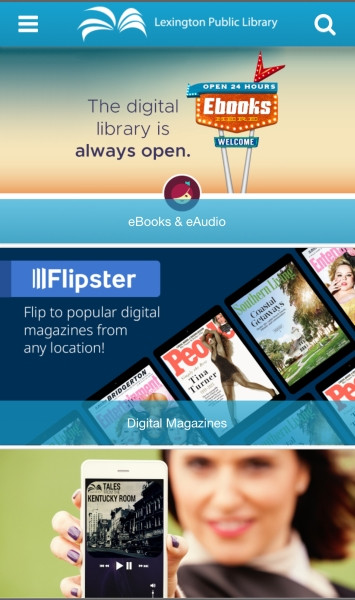 Home screen for mobile